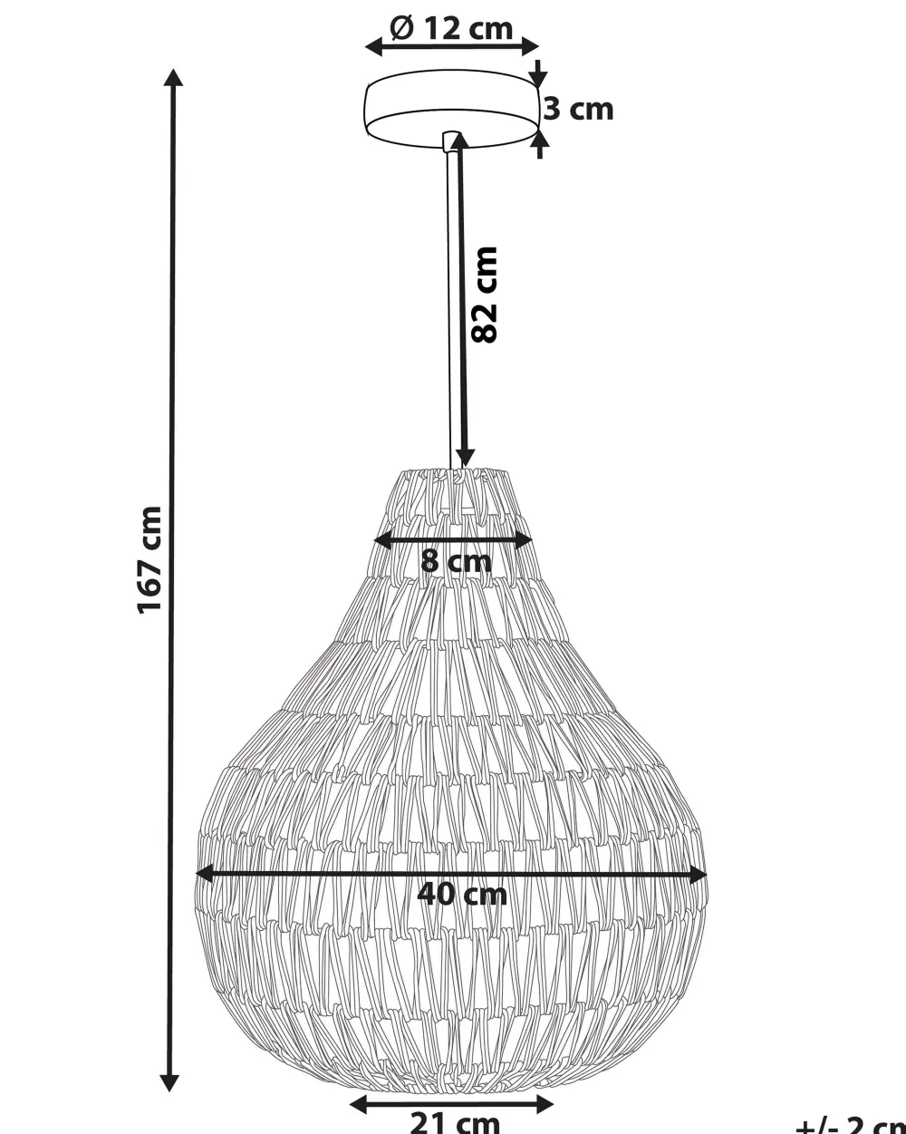 Valaisimet<Beliani Riippuvalaisin Paperinaru Musta Molopo