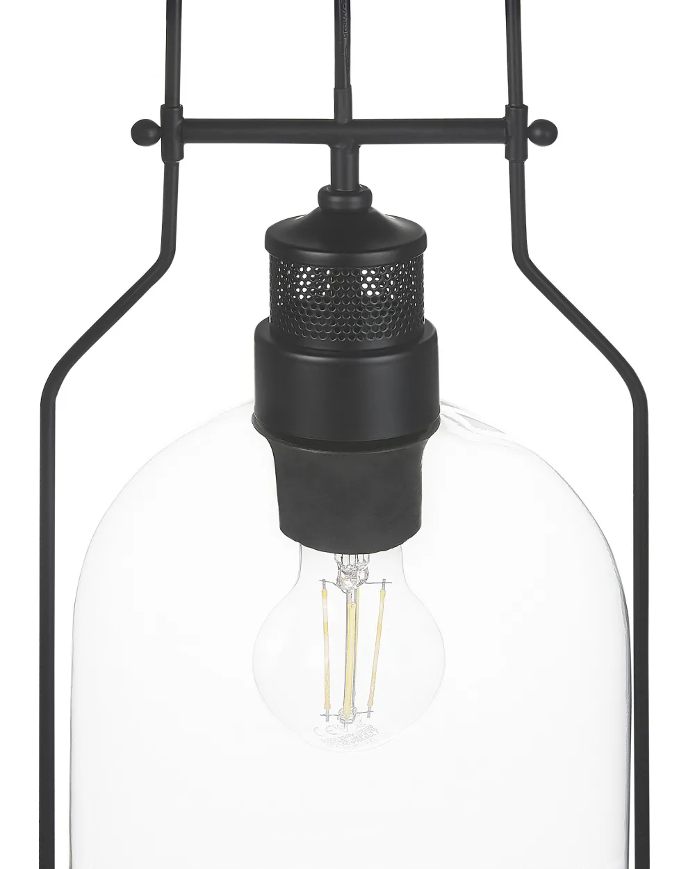 Valaisimet<Beliani Riippuvalaisin Rauta Musta Bashilo