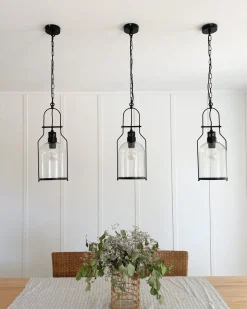 Valaisimet<Beliani Riippuvalaisin Rauta Musta Bashilo