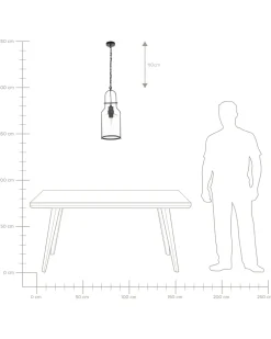 Valaisimet<Beliani Riippuvalaisin Rauta Musta Bashilo