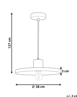 Valaisimet<Beliani Riippuvalaisin Rauta Musta Bogan