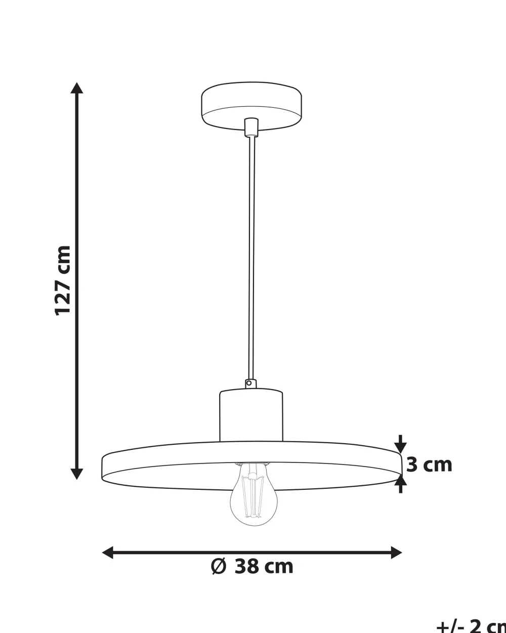 Valaisimet<Beliani Riippuvalaisin Rauta Musta Bogan