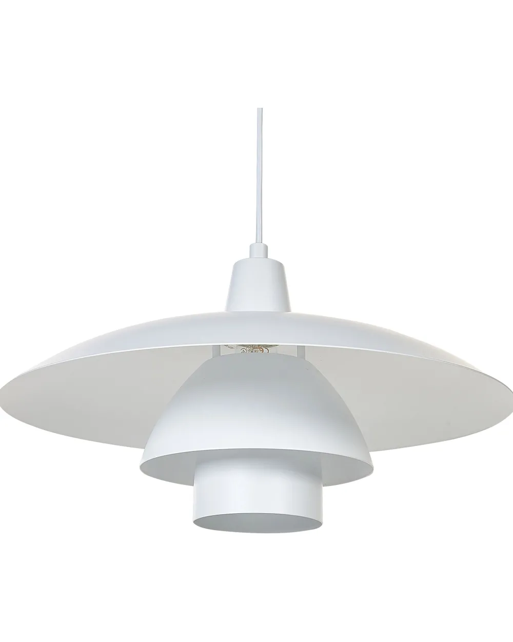 Clearance Beliani Riippuvalaisin Rauta Valkoinen Deel