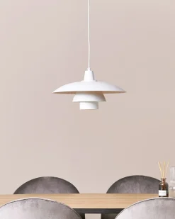 Clearance Beliani Riippuvalaisin Rauta Valkoinen Deel