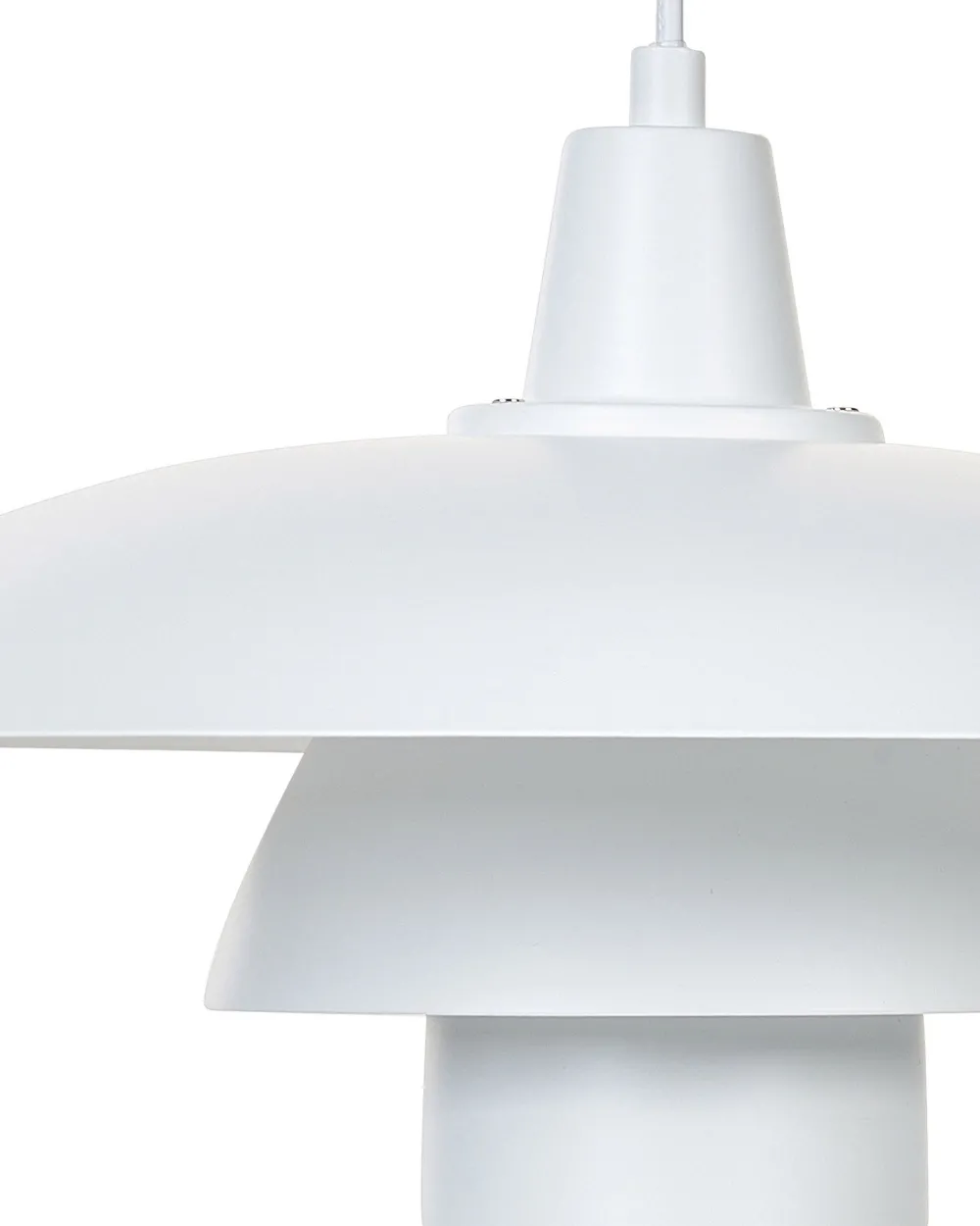 Clearance Beliani Riippuvalaisin Rauta Valkoinen Deel