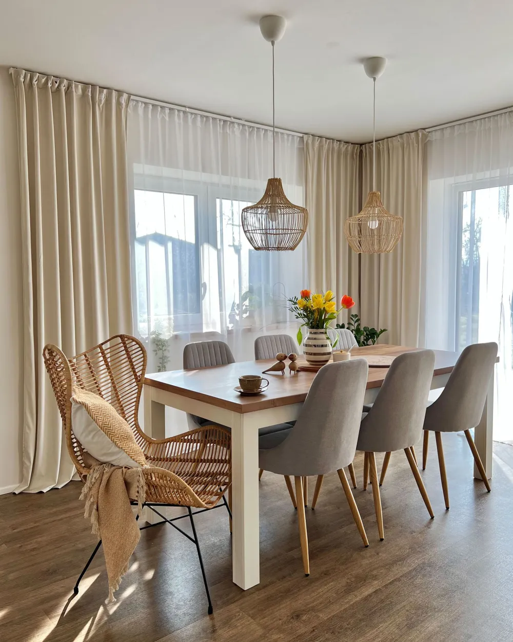 Valaisimet<Beliani Riippuvalaisin Rottinki Luonnonvari Mazowe