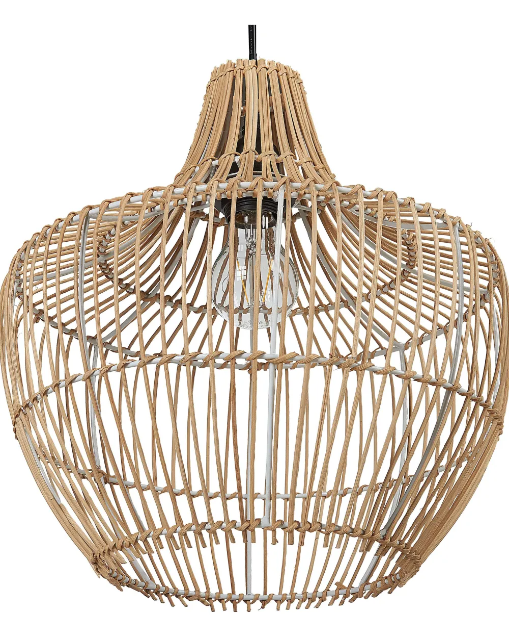 Valaisimet<Beliani Riippuvalaisin Rottinki Luonnonvari Mazowe