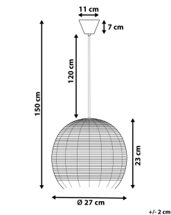 Online Beliani Riippuvalaisin Rottinki Luonnonvari Drino