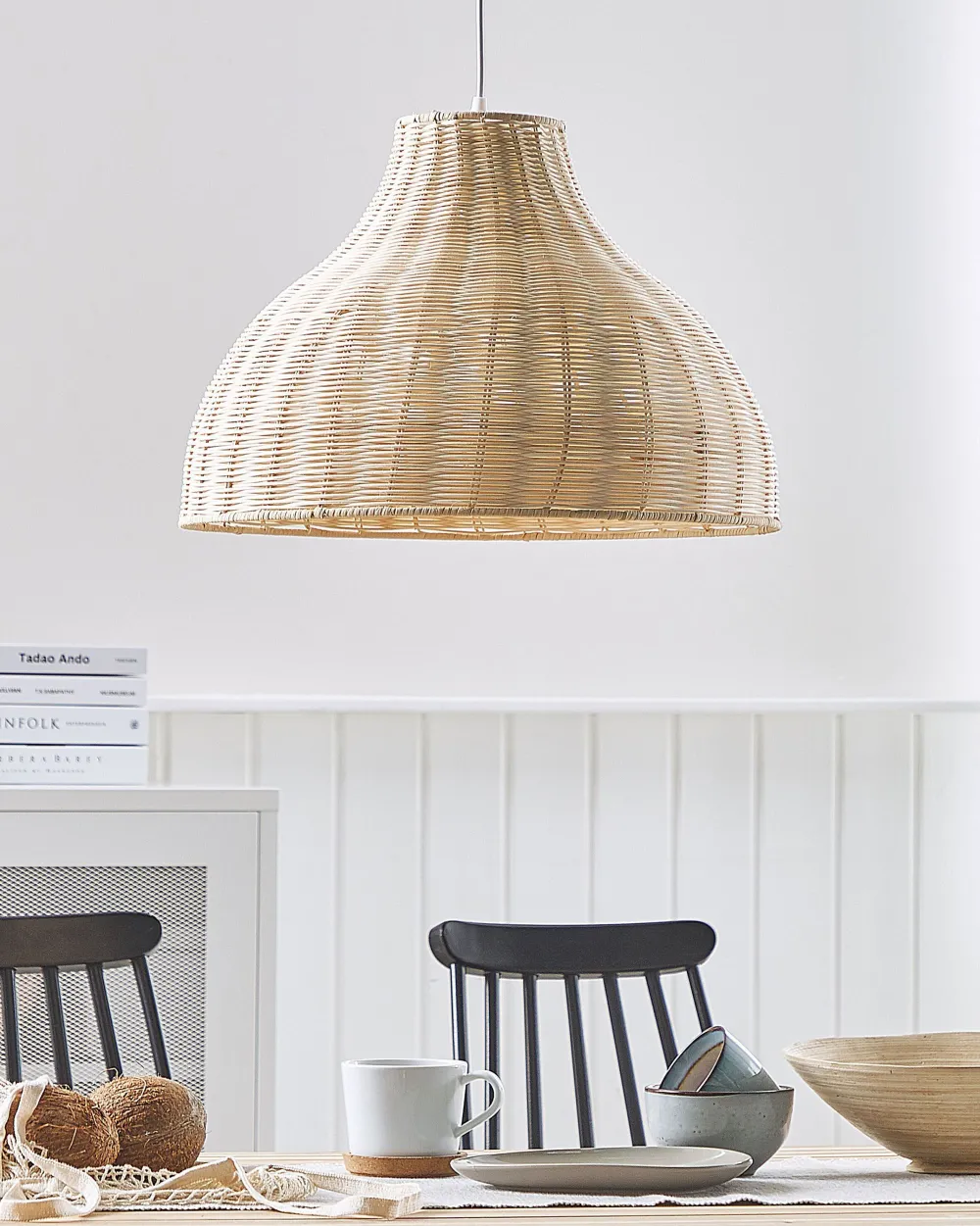 Valaisimet<Beliani Riippuvalaisin Rottinki Luonnonvari Millian