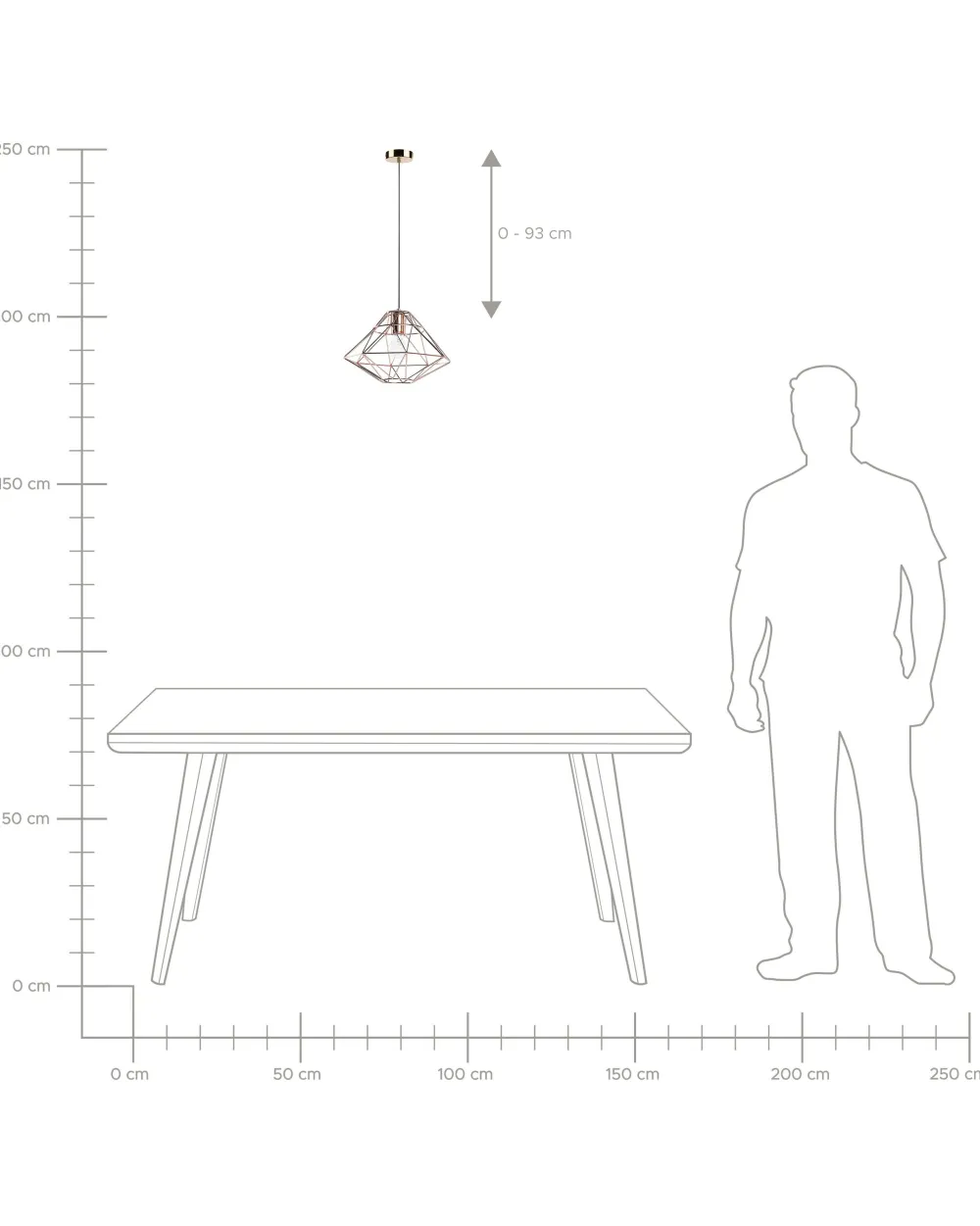 Valaisimet<Beliani Riippuvalaisin Teras Kupari Guam