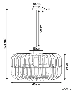 Valaisimet<Beliani Riippuvalaisin Vaalea Puu/Musta Sous