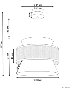 Valaisimet<Beliani Riippuvalaisin Vaaleanvihrea/Luonnonvari Luyano