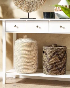 Säilytys<Beliani Rottinkikori Luonnonvari 30 Cm Gadis