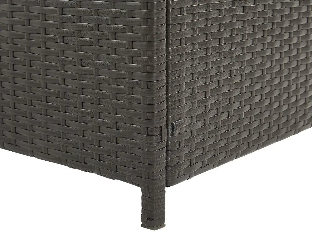 Fashion Beliani Rottinkinen Säilytyslaatikko 290L Ruskea Modena