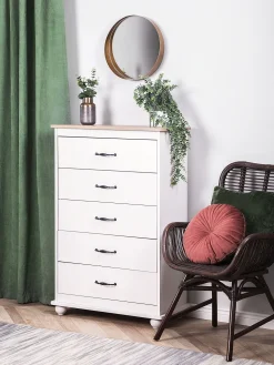 Tuolit<Beliani Rottinkituoli Tummanruskea Togo