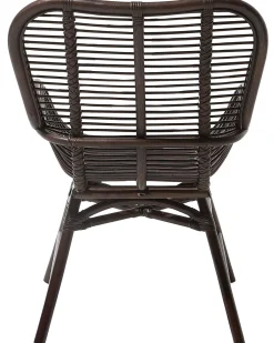 Tuolit<Beliani Rottinkituoli Tummanruskea Togo