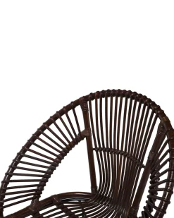 Tuolit<Beliani Rottinkituoli Tummanruskea Sarita