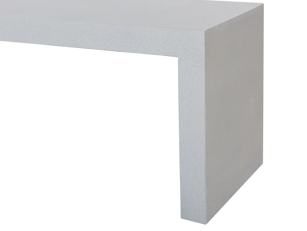 Ulkokalusteet<Beliani Rouhea Betonipenkki Valkoinen 45Cm Taranto