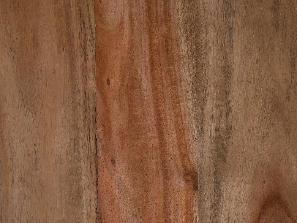 Discount Beliani Ruokapoyta Akaasia Tumma Puu/Musta 200 X 100 Cm Mumbai