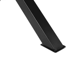 Pöydät<Beliani Ruokapoyta Akaasia Vaalea Puu/Musta 200 X 95 Cm Valbo