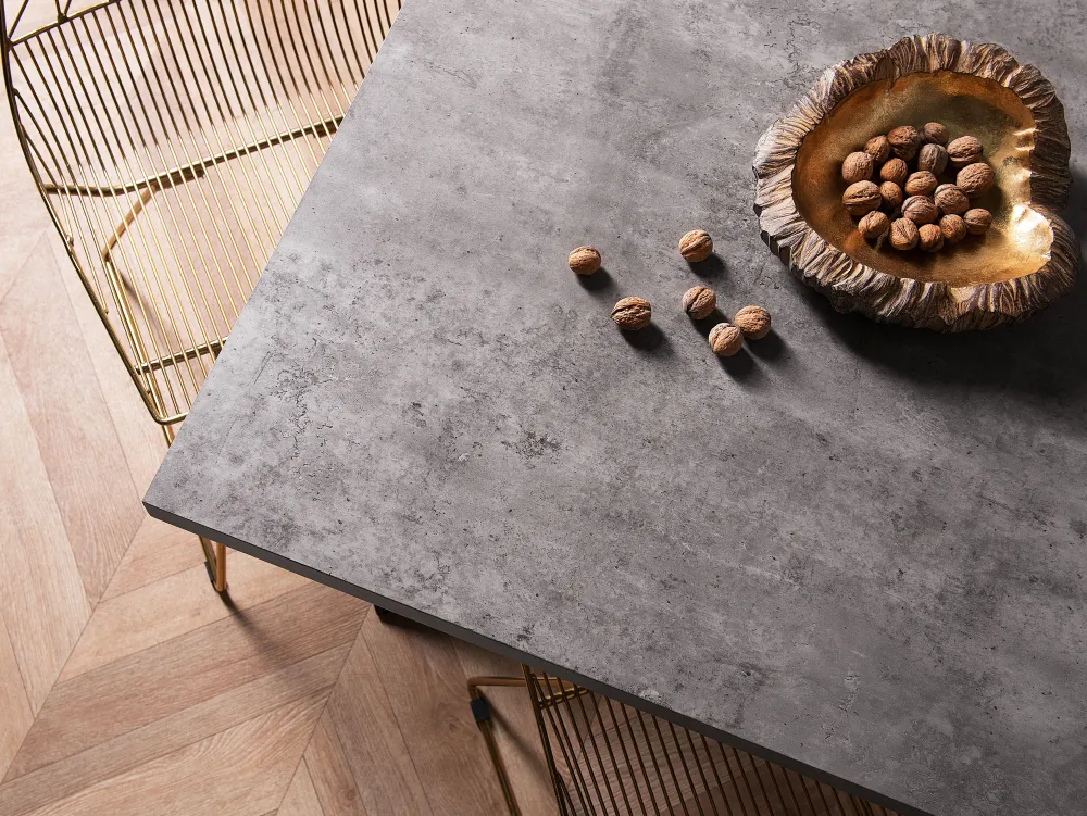 Cheap Beliani Ruokapoyta Harmaa/Musta 160 X 90 Cm Benson