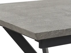 Pöydät<Beliani Ruokapoyta Jatkettava Harmaa/Musta 140/180 X 80 Cm Benson