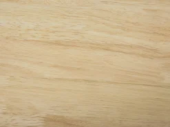 Pöydät<Beliani Ruokapoyta Jatkettava Kumipuu Vaalea Puu/Valkoinen 120/150 X 75 Cm Houston