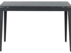 Pöydät<Beliani Ruokapoyta Jatkettava Musta 120/160 X 80 Cm Norley