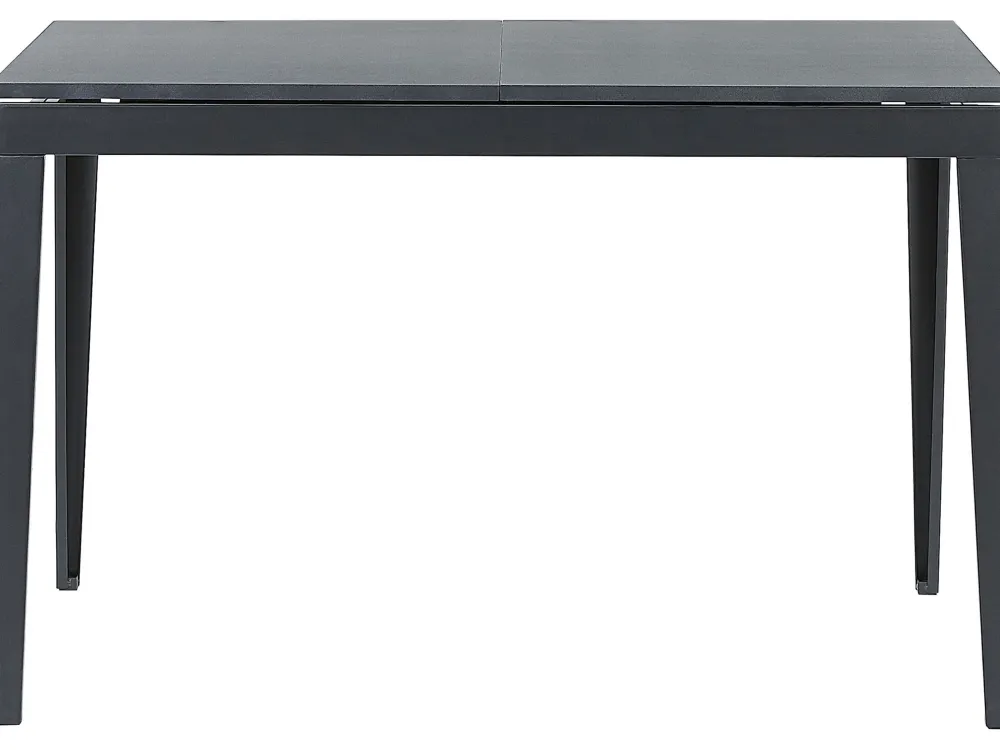 Pöydät<Beliani Ruokapoyta Jatkettava Musta 120/160 X 80 Cm Norley