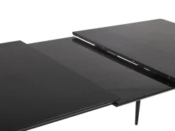 Store Beliani Ruokapoyta Jatkettava Musta 160/200 X 90 Cm Maldon