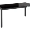 Pöydät<Beliani Ruokapoyta Jatkettava Musta 120/160 X 80 Cm Granada