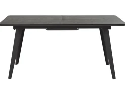 Shop Beliani Ruokapoyta Jatkettava Musta 160/200 X 90 Cm Irvington