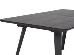 Shop Beliani Ruokapoyta Jatkettava Musta 160/200 X 90 Cm Irvington