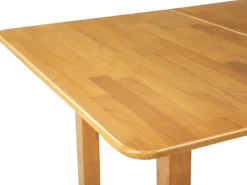 Pöydät<Beliani Ruokapoyta Jatkettava Vaalea Kumipuu 90/120 X 60 Cm Masela