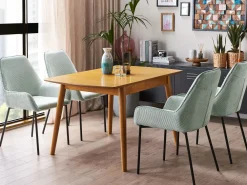 Online Beliani Ruokapoyta Jatkettava Vaalea Puu 100/130 X 80 Cm Toms