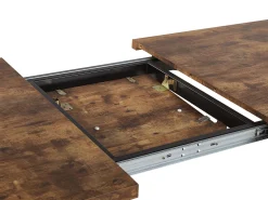 Clearance Beliani Ruokapoyta Jatkettava Vaalea Puu/Musta 140/180 X 90 Cm Harlow