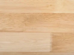 Cheap Beliani Ruokapoyta Kumipuu Vaalea Puu/Musta 150 X 90 Cm Georgia