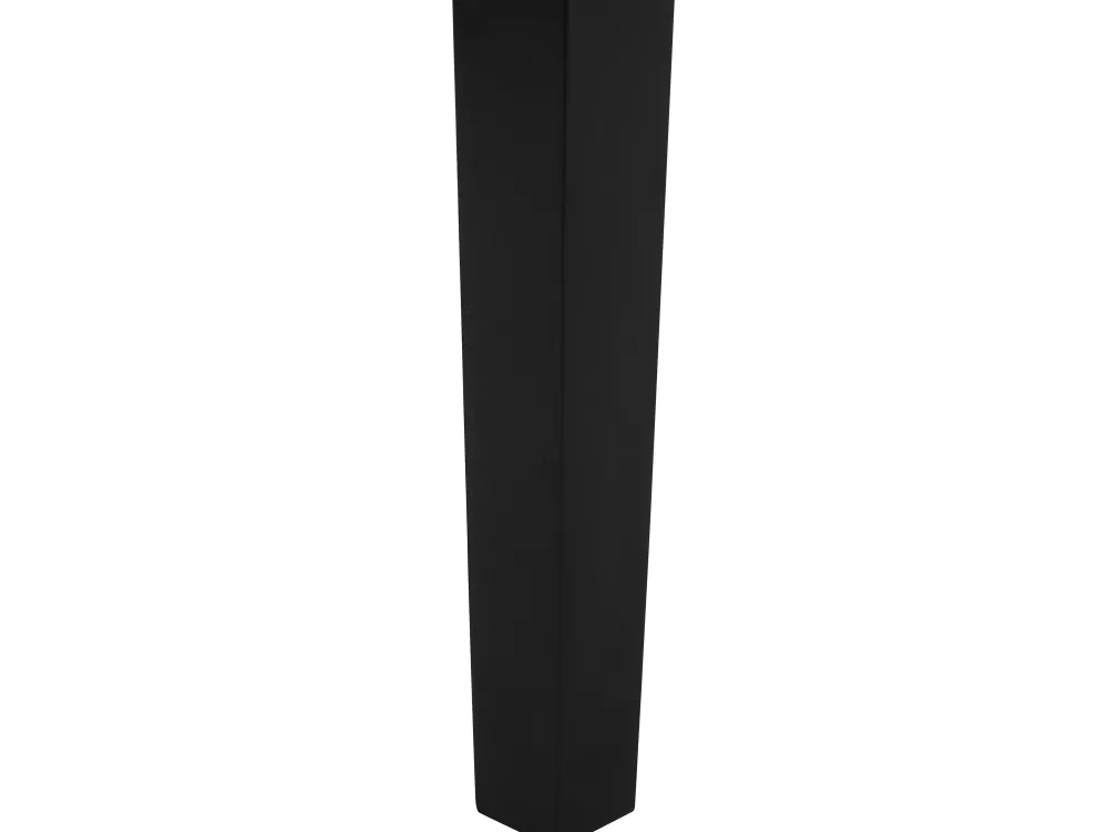 Cheap Beliani Ruokapoyta Kumipuu Vaalea Puu/Musta 150 X 90 Cm Georgia