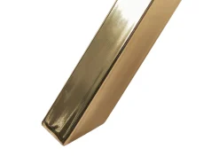 Outlet Beliani Ruokapoyta Lasitasolla Rauta Kulta 90 Cm Savoni