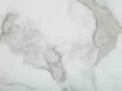 Pöydät<Beliani Ruokapoyta Marmorikuvio Valkoinen/Hopea 160 X 90 Cm Sabrosa