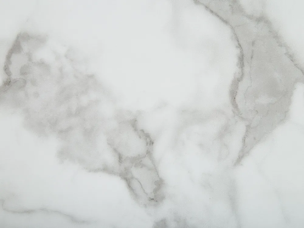 Pöydät<Beliani Ruokapoyta Marmorikuvio Valkoinen/Hopea 160 X 90 Cm Sabrosa