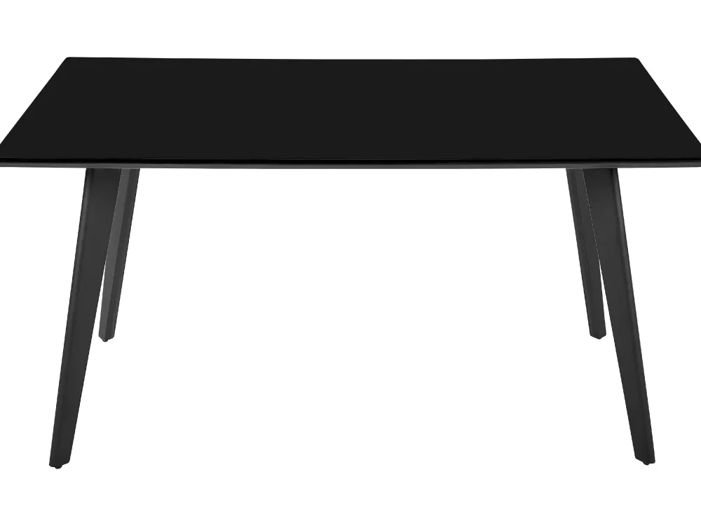 Flash Sale Beliani Ruokapoyta Musta 150 X 90 Cm Dorcas