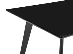 Flash Sale Beliani Ruokapoyta Musta 150 X 90 Cm Dorcas