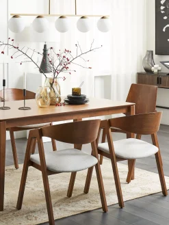 Pöydät<Beliani Ruokapoyta Tumma Puu 160 X 90 Cm Lottie