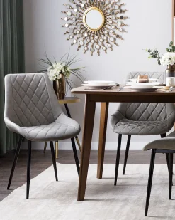 Clearance Beliani Ruokapoyta Tumma Puu 150 X 90 Cm Iris