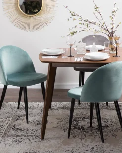 Clearance Beliani Ruokapoyta Tumma Puu 150 X 90 Cm Iris