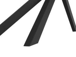 Discount Beliani Ruokapoyta Tumma Puu/Musta 140 X 80 Cm Spectra