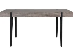 Clearance Beliani Ruokapoyta Tumma Puu/Musta 180 X 90 Cm Adena