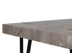 Clearance Beliani Ruokapoyta Tumma Puu/Musta 180 X 90 Cm Adena