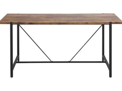 Best Beliani Ruokapoyta Tumma Puu/Musta 160 X 80 Cm Saritas